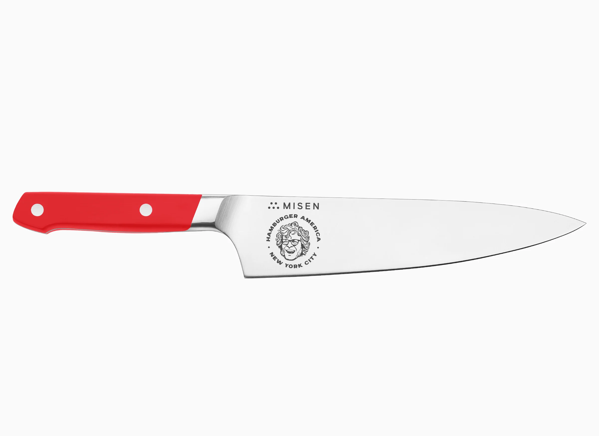 Misen x George Motz - Hamburger America 8 inch Chef's Knife - AUS-10 - Final Sale